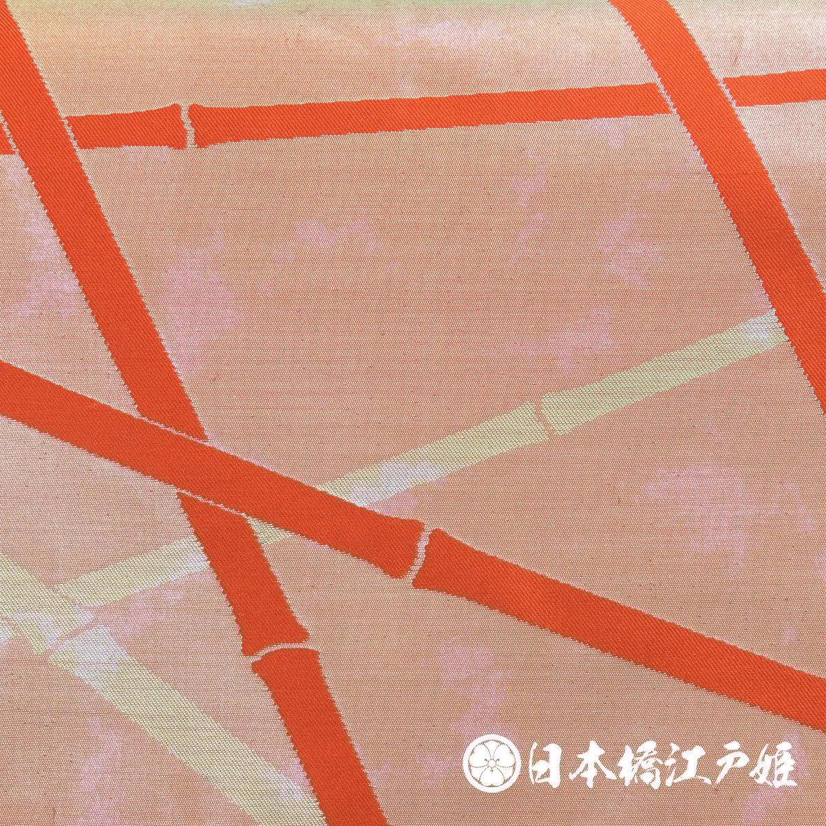 0028 名古屋帯 正絹 金色 竹 引き箔 六通し 帯丈341cm | 日本橋 0028 名古屋帯 正絹 金色 竹 引き箔 六通し 帯丈341cm | 日本橋
