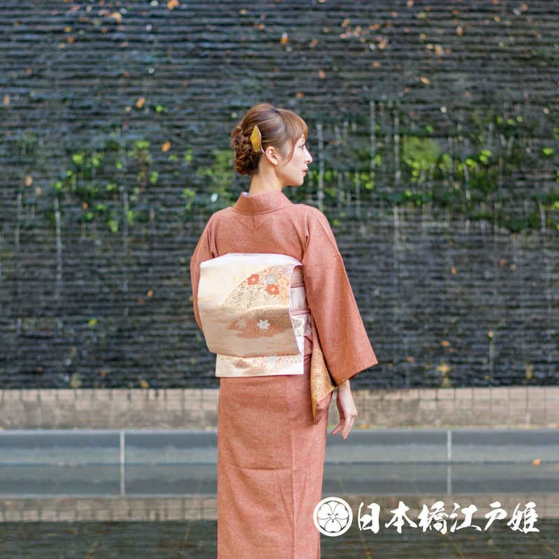 0346 名古屋帯 名品 正絹 金 草花 金糸 銀糸 ヱ霞 帯丈344cm | 日本橋 ... 名古屋帯 名品 正絹