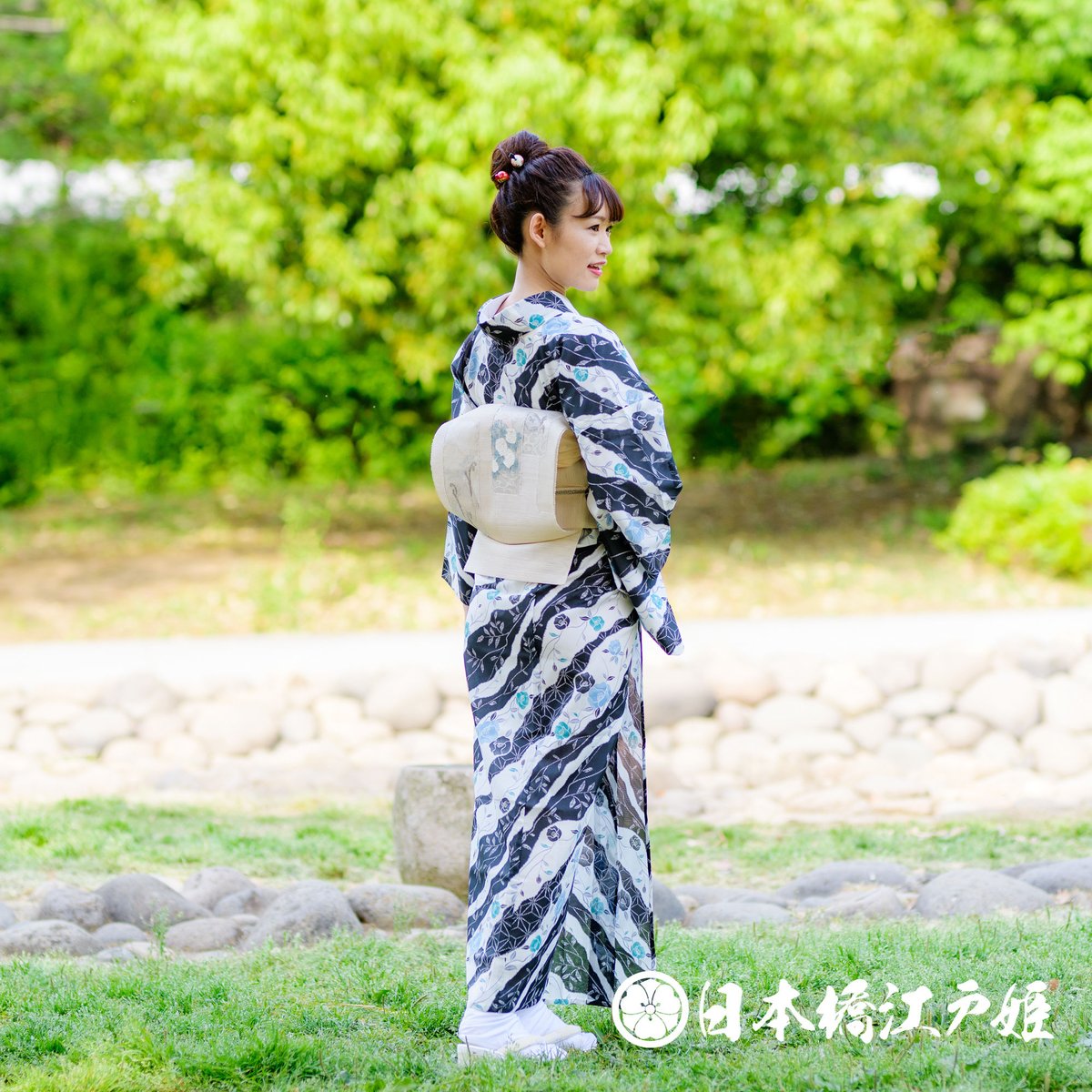夏着物 付下げ 縦絽 葉模様 麻の葉 暈し KK-2165 夏着物 付下げ 縦絽 葉模様 麻の葉 暈し KK-2165 【公式通販】
