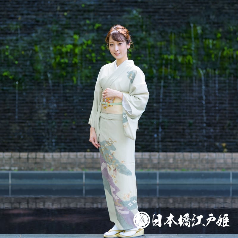 やまと誂製/未使用品 訪問着/蔦文様/金彩作家物/ガード加工/裄約cm仕付 