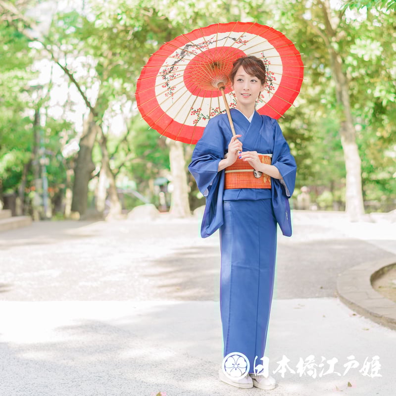 お着物】身丈159cm 色無地絽 夏着物薄物盛夏青色系