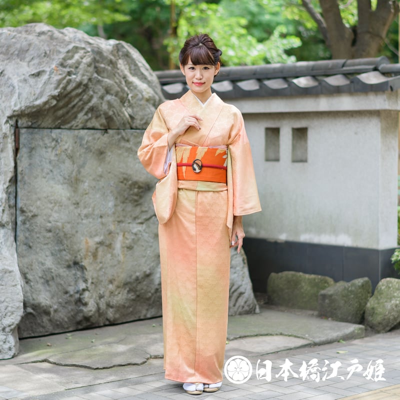作家もの 付け下げ 波 抽象模様 ブルー たたき染 着物 093w 美味しい d