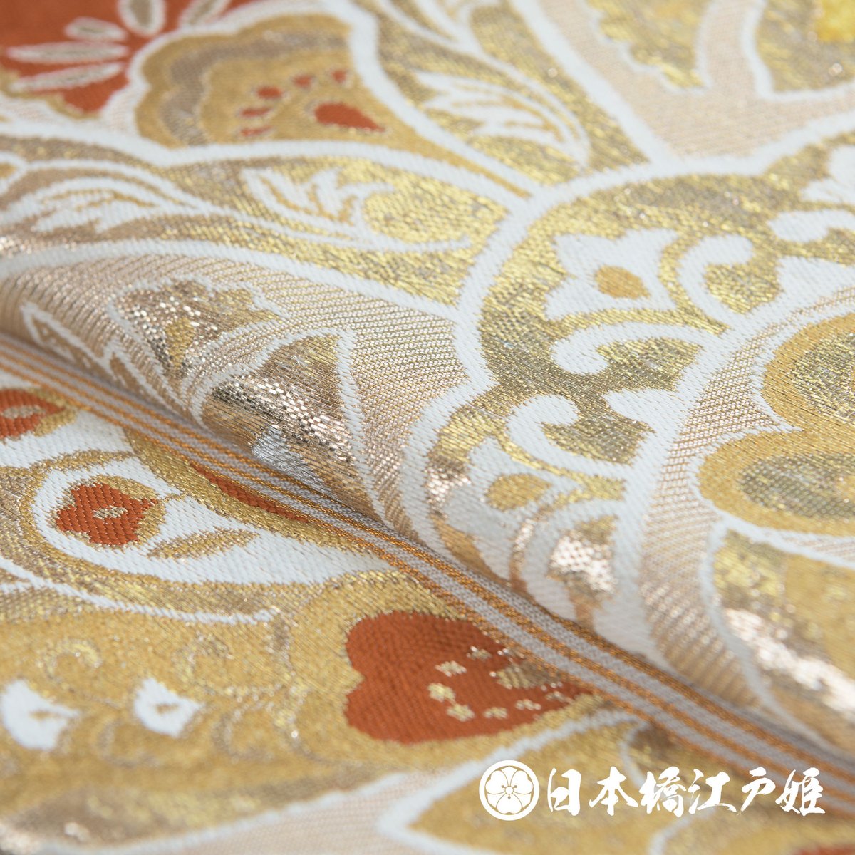 美品　高級金襴　名古屋帯　全通　豪華　金糸　銀糸 美品高級金襴名古屋帯全通豪華金糸銀糸