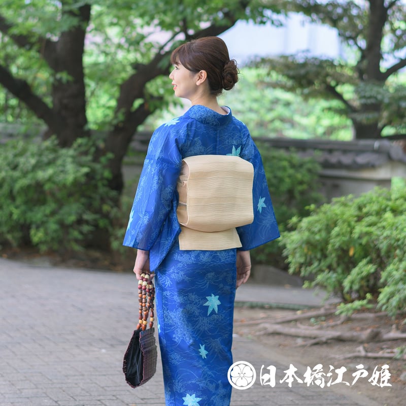 0193 夏物 開き名古屋帯 名品 正絹 全通し よろけ縞 帯丈326cm ... 名古屋帯 名品 正絹