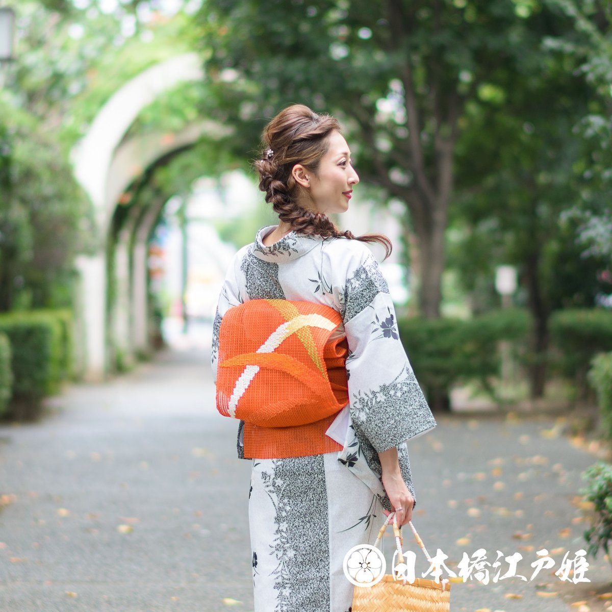 0244 夏物 袋帯 新品同様Sランク美品 正絹 羅 オレンジ色 芝草文 お太鼓柄 帯丈430cm 0244 夏物 袋帯 新品同様Sランク美品 正絹 羅 オレンジ色 芝草文 お太鼓柄 帯丈430cm