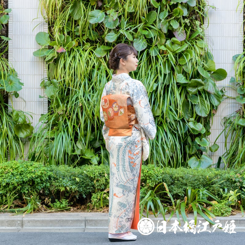 正絹小紋 草花文 金彩 (訪問着、留袖、紬、袋帯なども出品)⑥ 