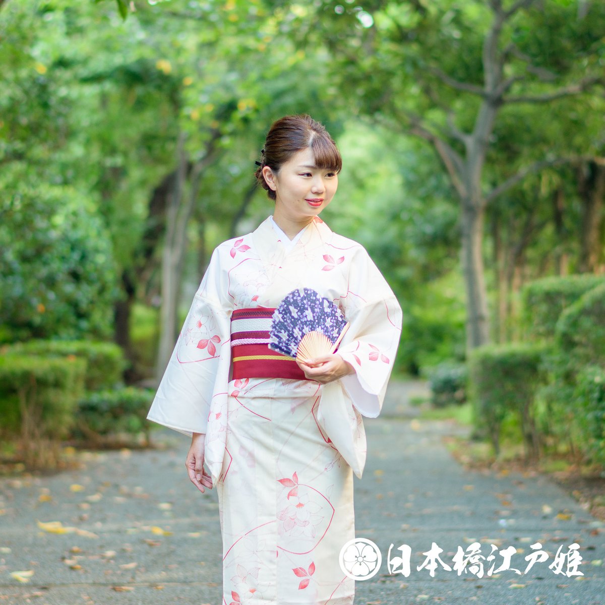 0271 夏物 小紋 薄物 絽 化繊 薄オレンジ 草花 身丈156cm 0271 夏物 小紋 薄物 絽 化繊 薄オレンジ 草花 身丈156cm