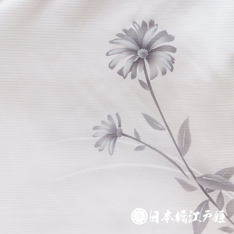 付下げ 身丈153.5cm 裄丈64cm M 薄物 絽 鳥 枝花 銀彩 薄紫 正絹 秀品  