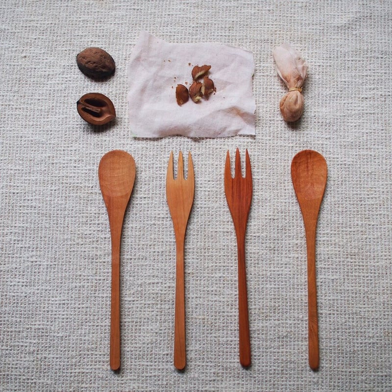 Hand craft kit スプーンフォークDIYキット | 木と革 aoyama