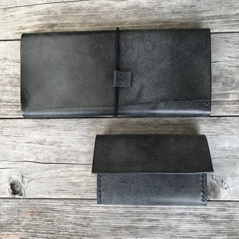 ANDFAMILY'S CO. レザー長財布 ブラック 財布 クロムエクセルレザー 栃木レザー 長財布 メンズ 本革