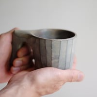 木のカップ　白漆