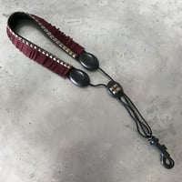 #4 FRINGE_BOURDEAUX_Suede Saxophone Strap