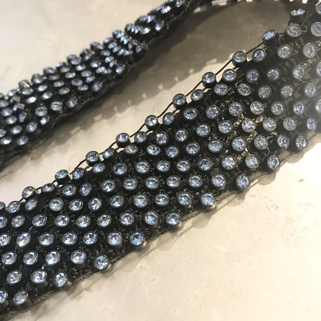#6 Rhinestone_BLUE Saxophone Strap