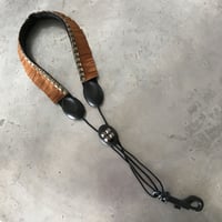 #4 FRINGE_CAMEL_Suede Saxophone Strap