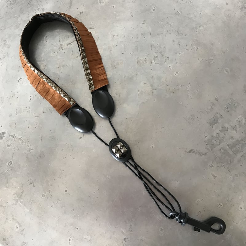 4 FRINGE_CAMEL_Suede Saxophone Strap | More Sh
