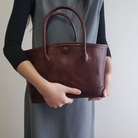 手染めのミニトートバッグ