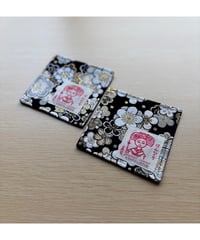 梅づくし 黒「はんなり舞妓」コースター