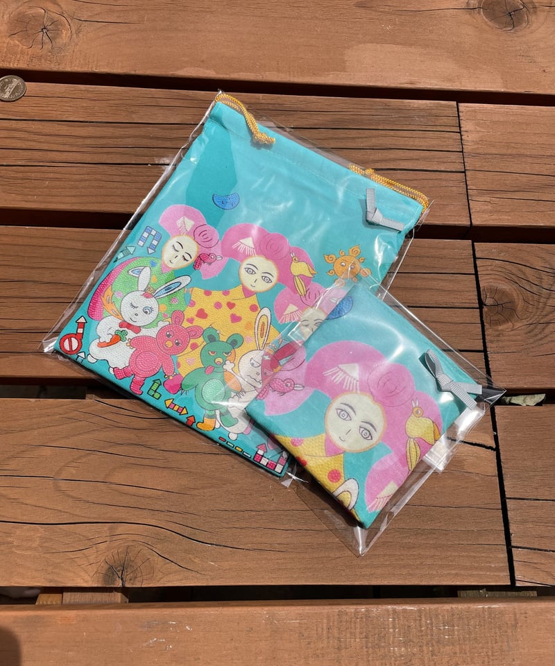 巾着・ハンカチ 三姉妹 | 画家 大杉真司 はんなり舞妓グッズ stores