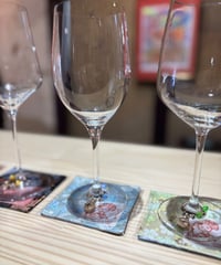 【人気につき再販】桜 グリーン「はんなり舞妓」コースター
