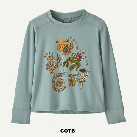 patagonia 61247 ベビー・ロングスリーブ・キャプリーン・シルクウェイト・Tシャツ (PATAGONIKS25004)