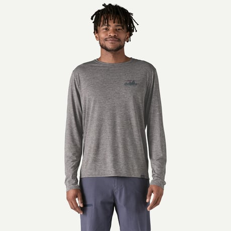 patagonia 45190 メンズ・ロングスリーブ・キャプリーン・クール・デイリー・グラフィック・シャツ (PATAGONIA25013)
