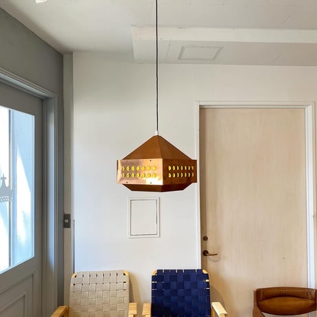 【Vintage】Copper Square Pendant Lamp｜Hans-Agne Jakobsson