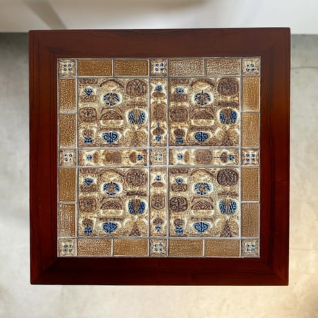 “Baca" Tile Top  Side Table 55x55 Rosewood