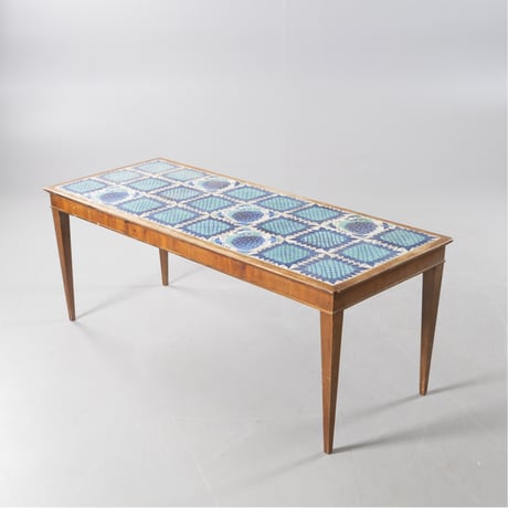 【Vintage】“Tenera” Tile Top Coffee Table Gustavian style 129x52cm #2026年2月入荷分