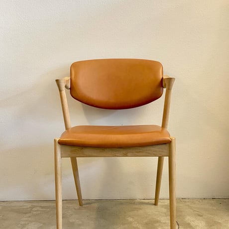 【受注生産品】Dining Chair No.42 | Oak Soap Finish × DANI Natural Leather/L4