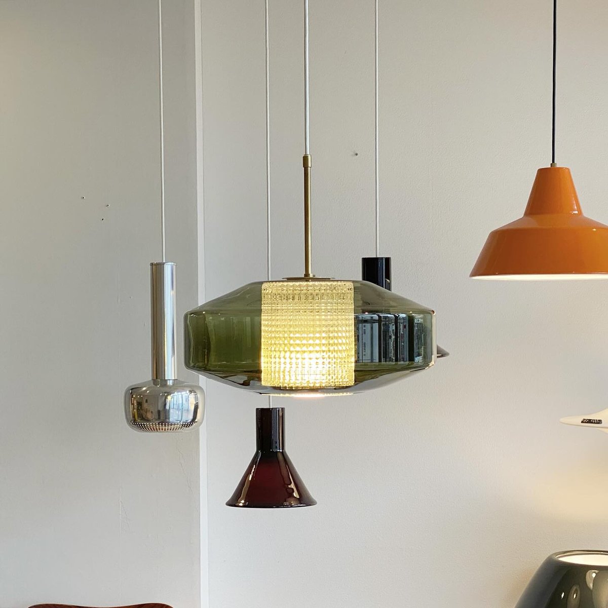 Model 1493 Corona Pendant Lamp By CARL FAGERLUN