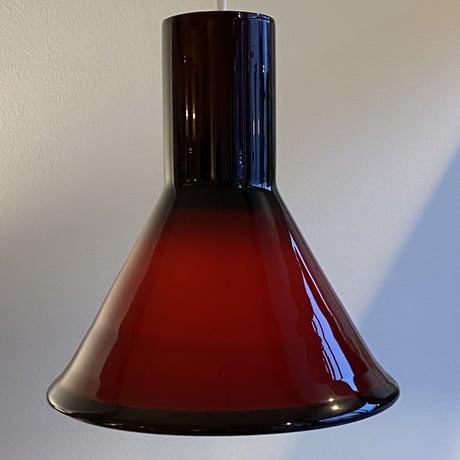 【Vintage】P&T MINI Pendant Lamp | Michael Bang for Holmegaard /マルーン/