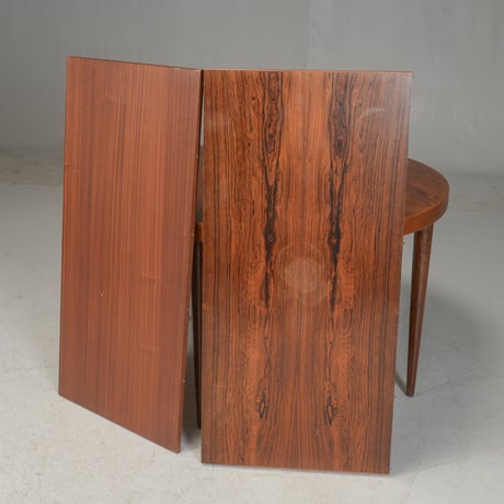 【Vintage】Extension Dining Table in Rosewood｜Kai Kristiansen for Schou Andersen
