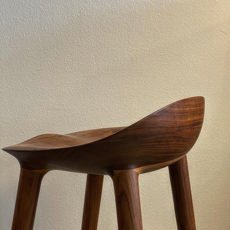 【受注生産品】BAR | High Stool ウォールナット＆真鍮