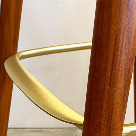 【受注生産品】BAR | High Stool ウォールナット＆真鍮