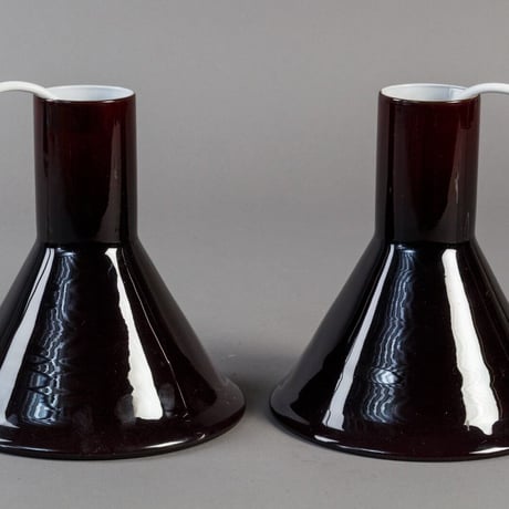 【Vintage】P&T MINI Pendant Lamp | Michael Bang for Holmegaard /マルーン/