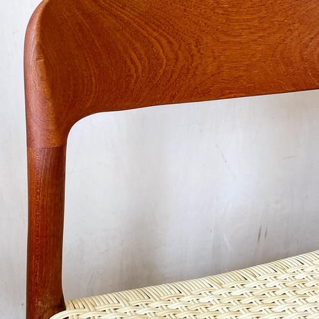 【Vintage】J.L. Møller Model 75 Chair｜Teak & Cane