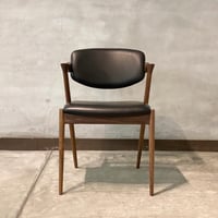 【受注生産品】Dining Chair No.42 | Walnut × Sørensen Leather "Pure" L6