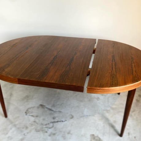【Vintage】Extension Dining Table in Rosewood｜Kai Kristiansen for Schou Andersen