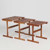 【Vintage】"VM143" チーク材 ネストテーブル（3個セット） Designed by Kai Kristiansen