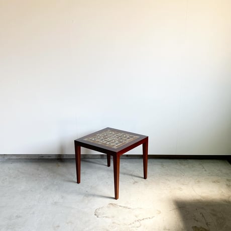 “Baca" Tile Top  Side Table 55x55 Rosewood