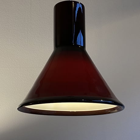 【Vintage】P&T MINI Pendant Lamp | Michael Bang for Holmegaard /マルーン/