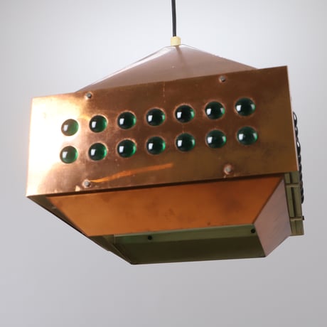 Copper Square pendant lamp by Hans-Agne Jakobsson