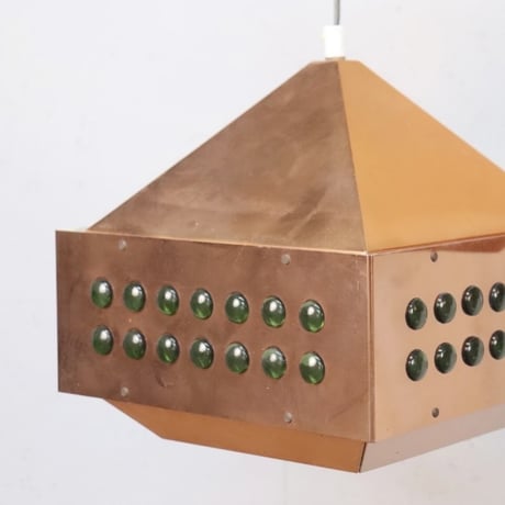 【Vintage】Copper Square Pendant Lamp｜Hans-Agne Jakobsson