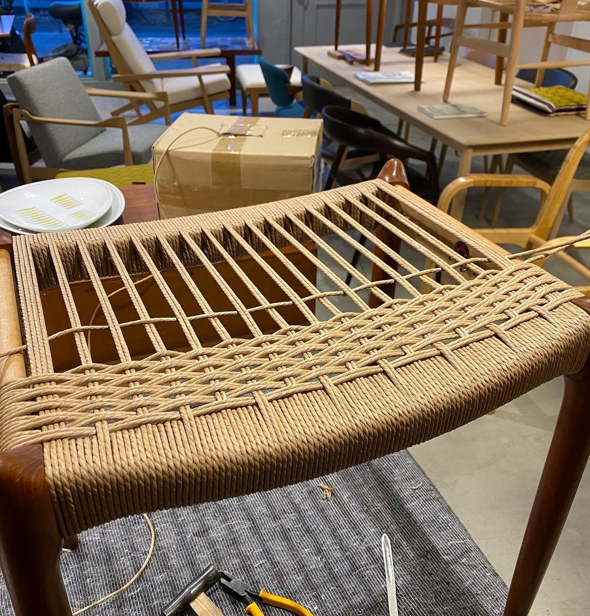 ●②J.L.モラー Moller スツール 無垢材 北欧 デンマーク● ○②J.L.モラー Moller スツール 無垢材 北欧 デンマーク