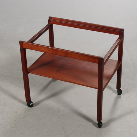 “Baca" Tile top tray  tea trolley マホガニー