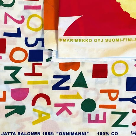マリメッコ Onnimanni fabric by  Jatta Salonen