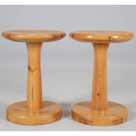 【Vintage】Danish Pine Wooden Stool — Designed by Rainer Daumiller