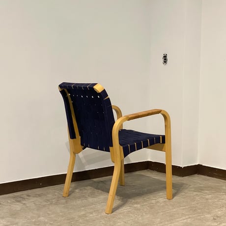 【Vintage】Artek（アルテック）/ Model 45 Armchair（アームチェア）｜Alvar Aalto ネイビー#