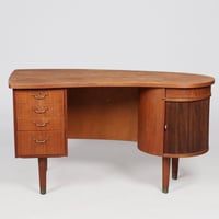 【Vintage】Model 54 Kidiny Desk Teak  By Kai Kristiansen (5)