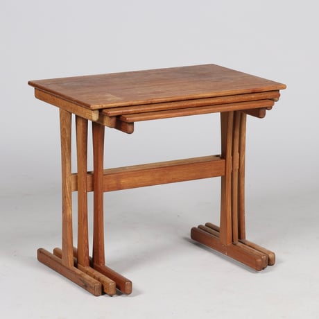 【Vintage】"VM143" チーク材 ネストテーブル（3個セット） Designed by Kai Kristiansen